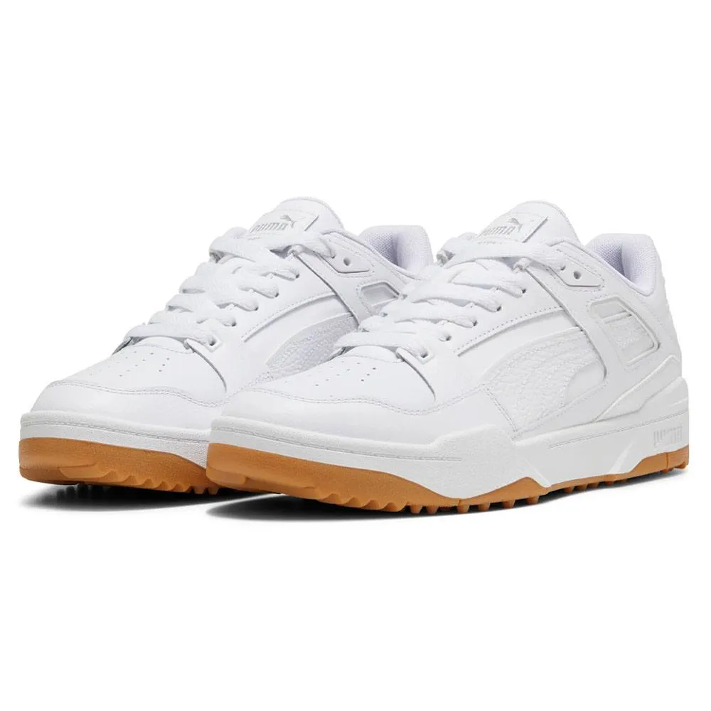 PUMA Slipstream G Spikeless Golf Shoes White - 24 Men Sport Casual Sneakers, Lace-Up Sneakers