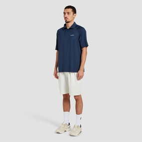 Lightweight Polo Navy Manors mens classic apparel
