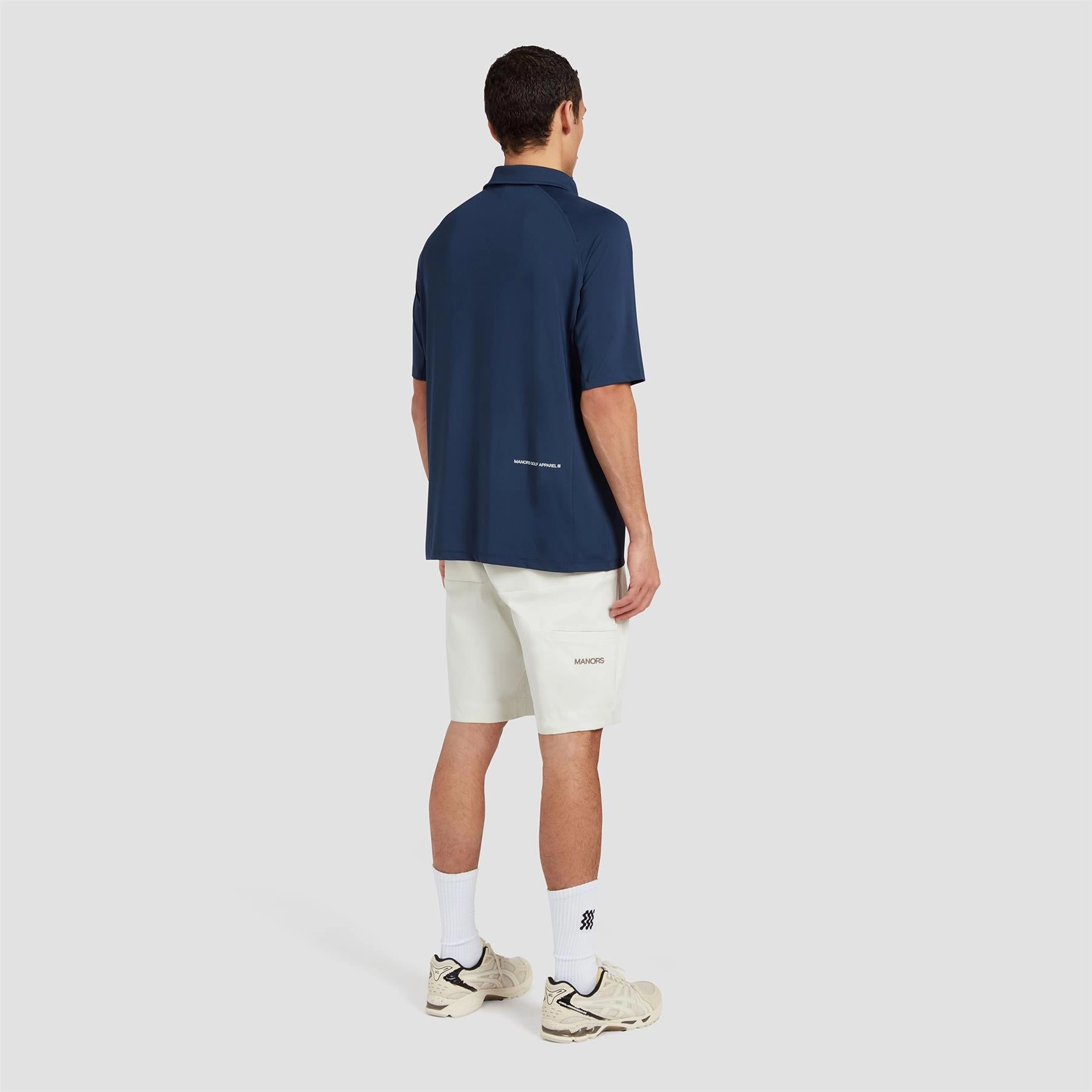 Lightweight Polo Navy Manors Men's Classic Apparel