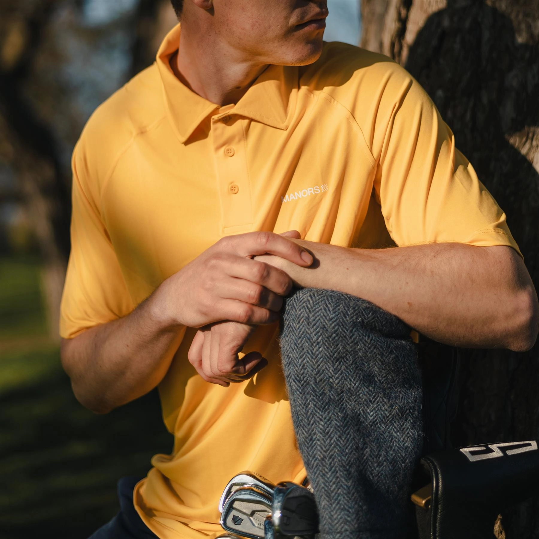 Lightweight Polo Yellow Manors Men's Classic Apparel