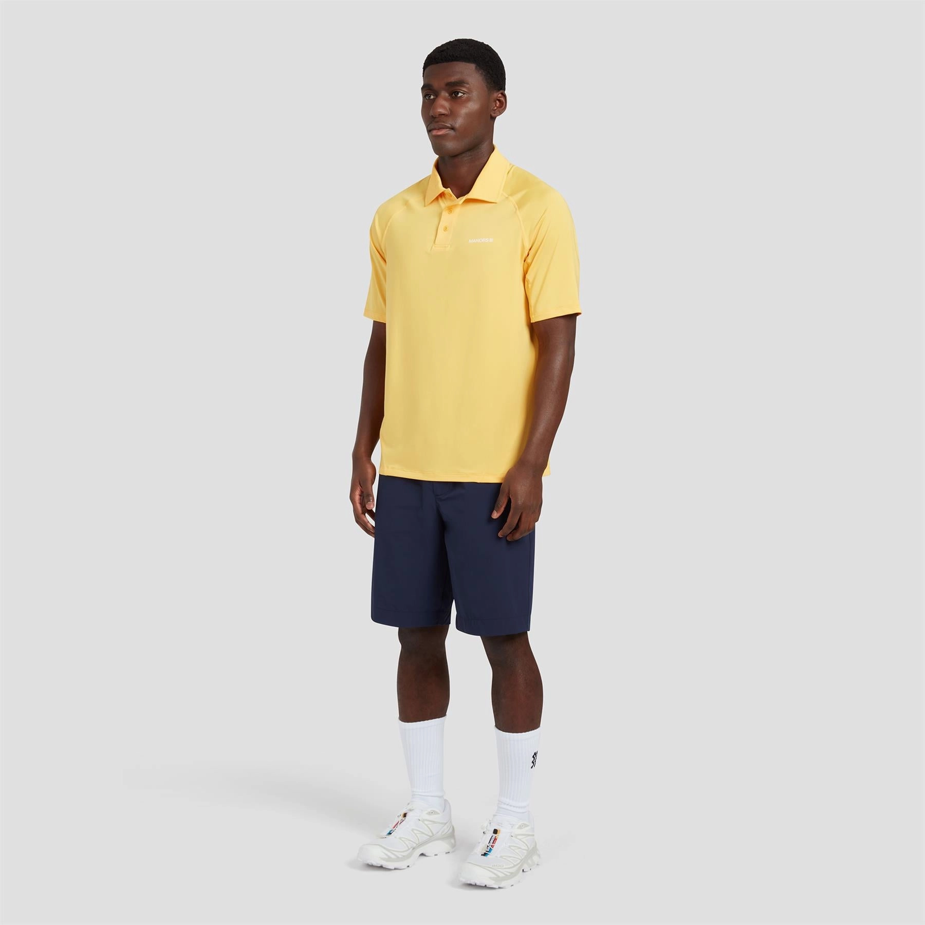 Lightweight Polo Yellow Manors mens classic apparel