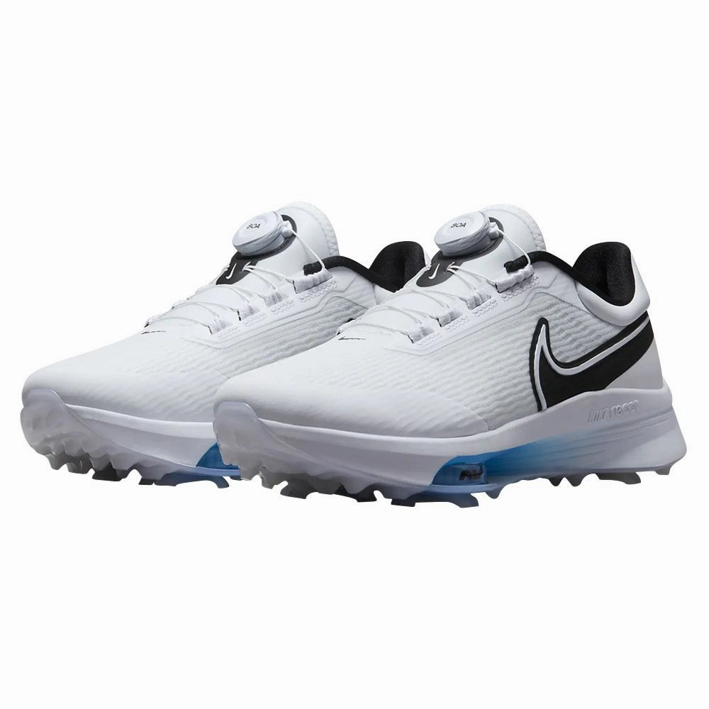 Nike Air Zoom Infinity Tour Next% BOA Golf Shoes White/Black/Photo Blue - 23 Men Knit Upper Shoes