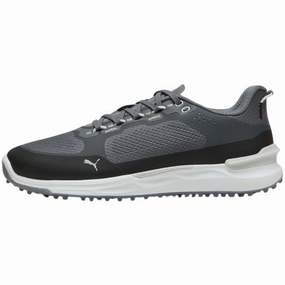 Orthopedic Shoes, Futuristic Design Footwear Lightweight Runners Puma Men's Ignite Elevate X Spikeless Golf Shoes - Slate Sky/Puma Black/Ash Gray Soft Insole Trainers