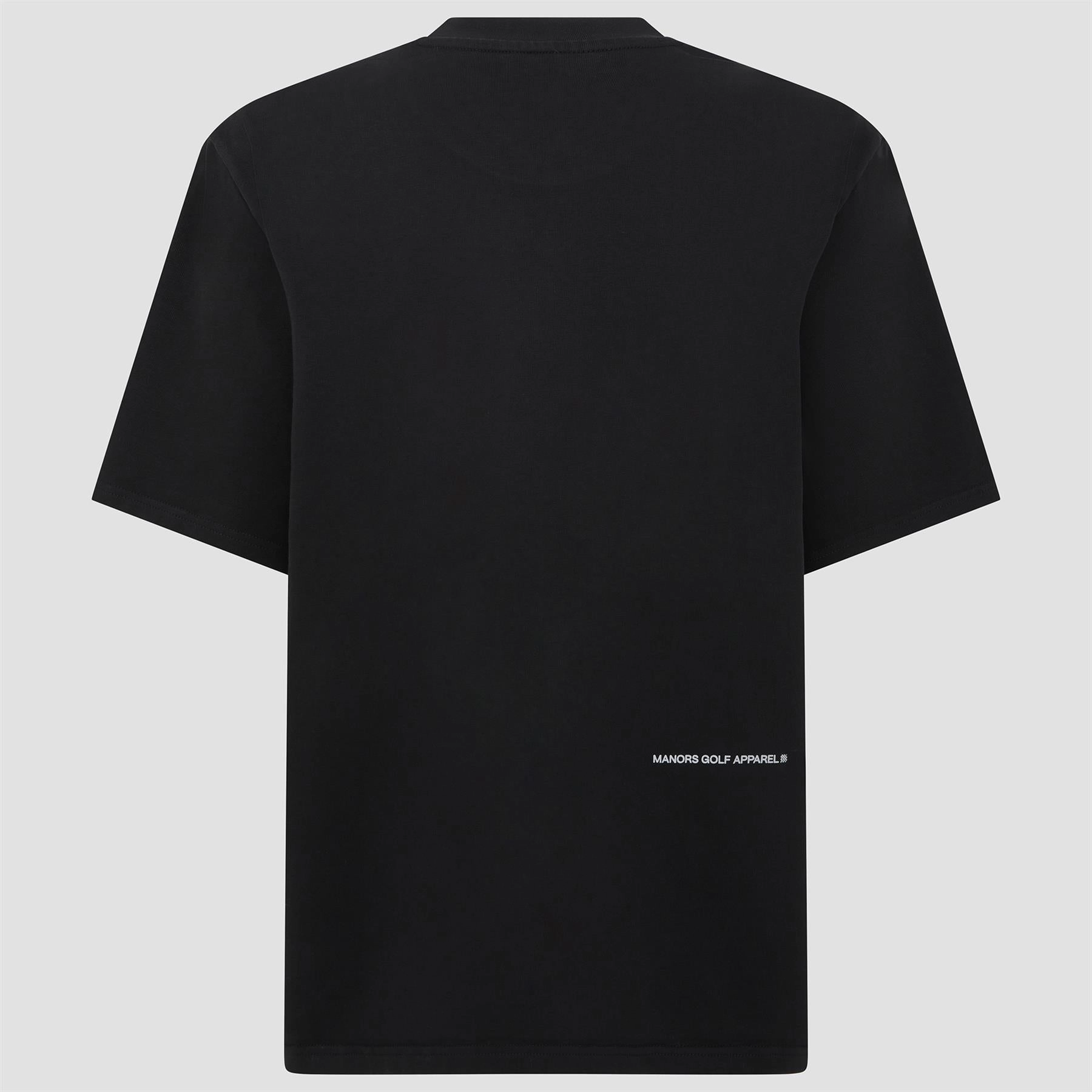 Logo T-Shirt Black Manors mens classic apparel