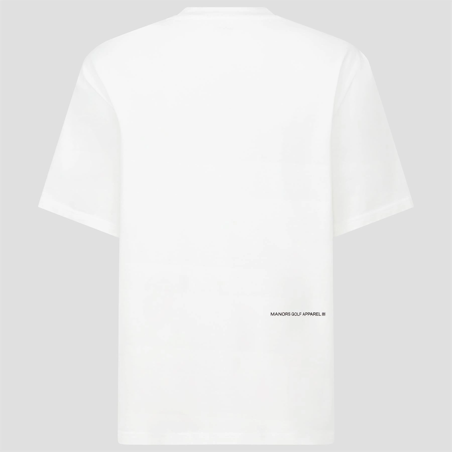 Logo T-Shirt White Manors Men's Classic Apparel