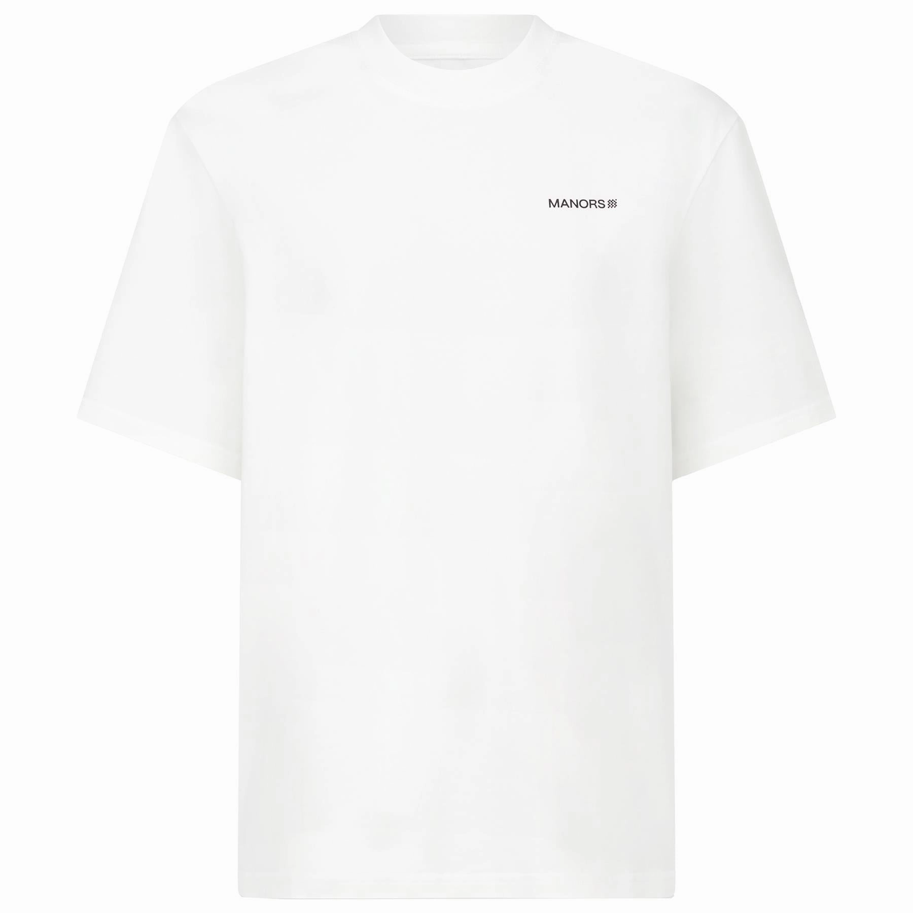Logo T-Shirt White Manors mens classic apparel
