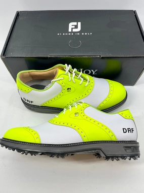 Low Profile Sneakers Footjoy Myjoys Premiere Series Wilcox Golf Shoes White Lime Patent Green 8 M DRF Eva Sole Sneakers Platform Sneakers, Classic Low-Top Sneakers, Contemporary Design Sneakers