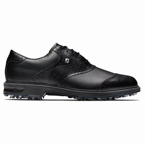 Fashion Sneakers Low Profile Sneakers FootJoy Premiere Series - Wilcox Golf Shoes Black/Lizard Print - 24 Men Fly Forward