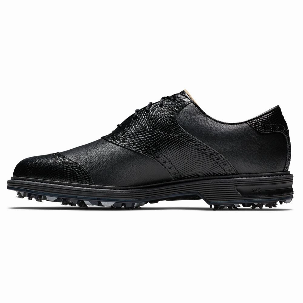 FootJoy Premiere Series - Wilcox Golf Shoes Black/Lizard Print - 24 Men Foam Midsole Shoes, Everyday Wear Sneakers, Futuristic Shoes
