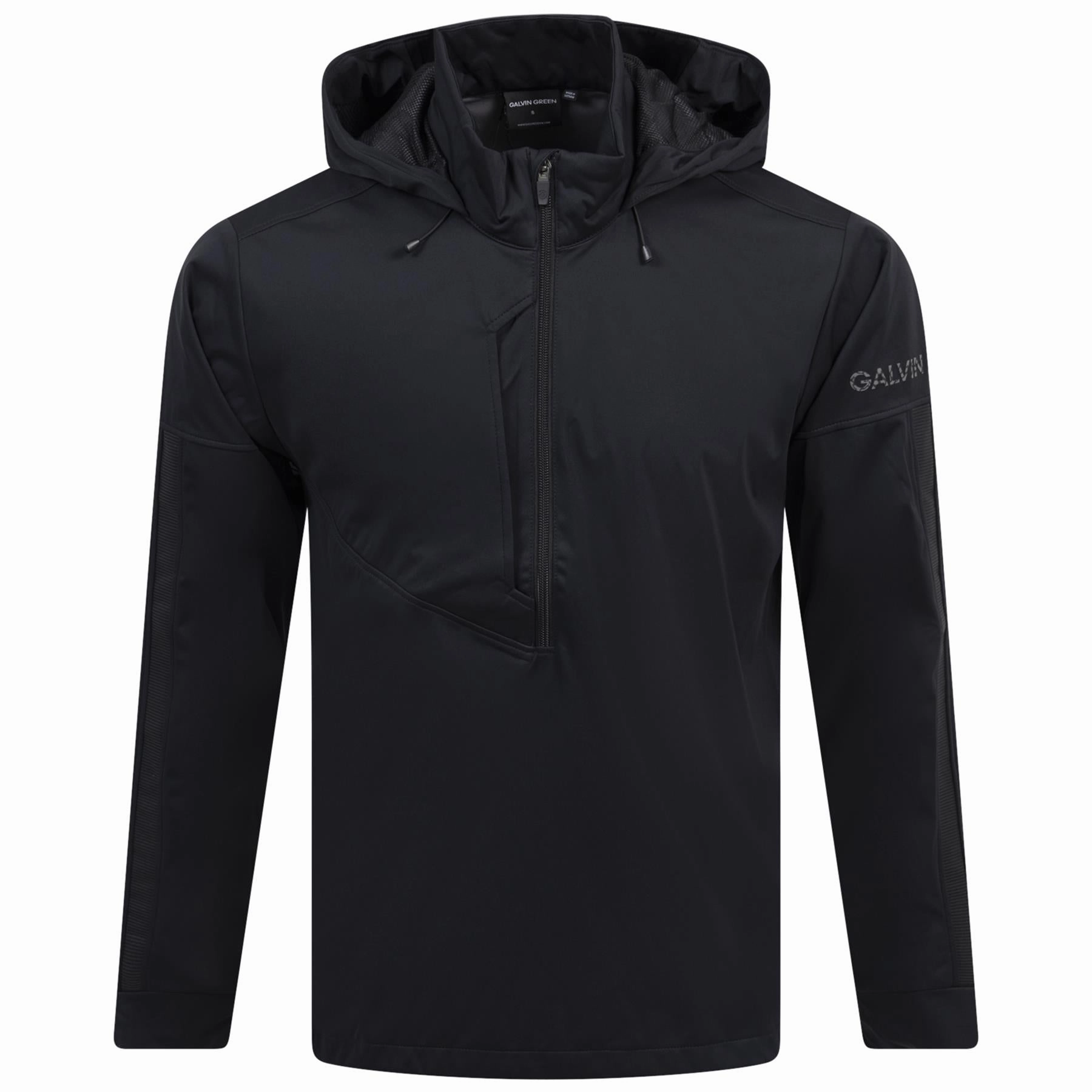 Luke CONCEPT Hooded Windproof Jacket Black Galvin Green Men's Apparel