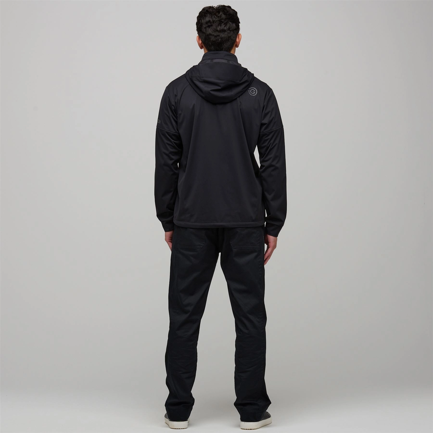 Luke CONCEPT Hooded Windproof Jacket Black Galvin Green Men's Apparel
