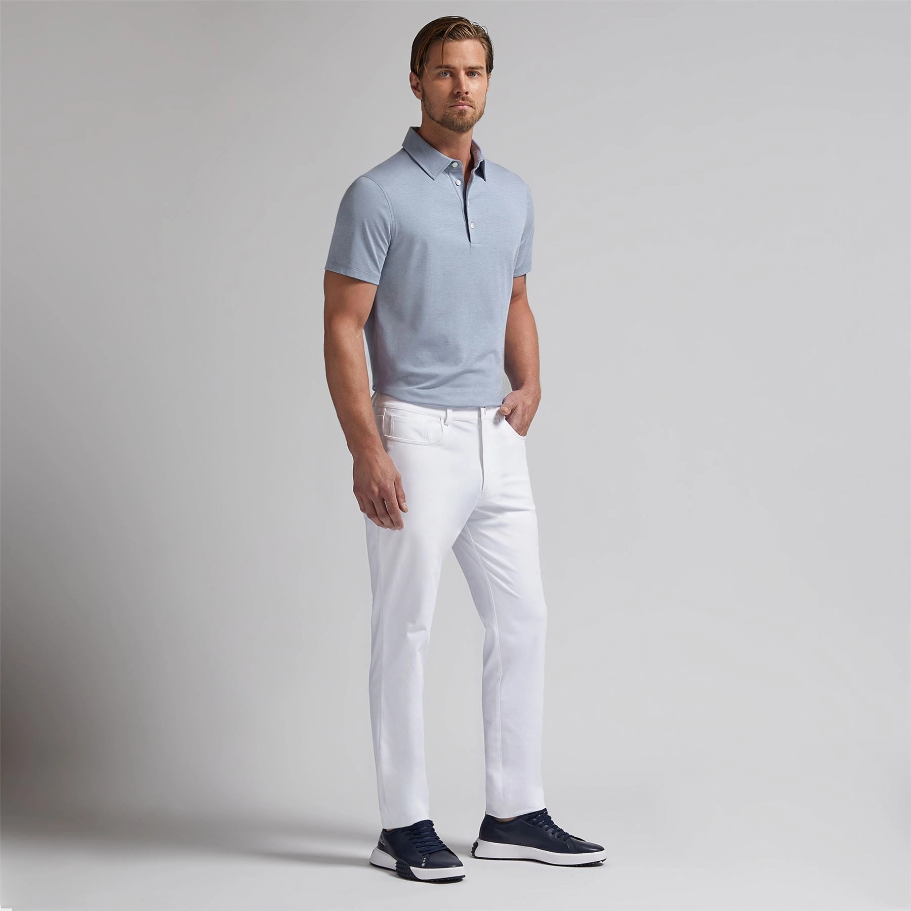 Luxe Cotton Interlock Polo Twilight G/Fore Men's Fashion