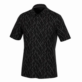 Mads VENTIL8  Polo Black Galvin Green men's golf outerwear