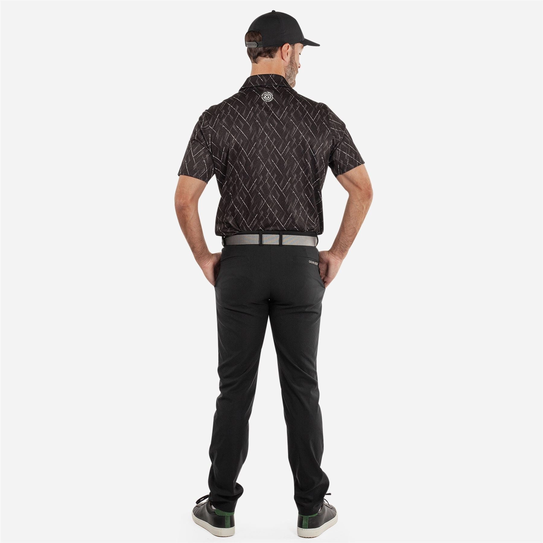 Mads VENTIL8  Polo Black Galvin Green Men's Apparel