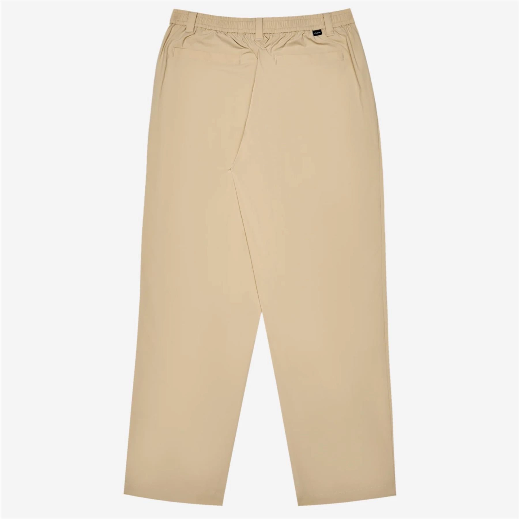 Magnolia Pleated Trousers Khaki Malbon Men's Golf Lifestyle Wear