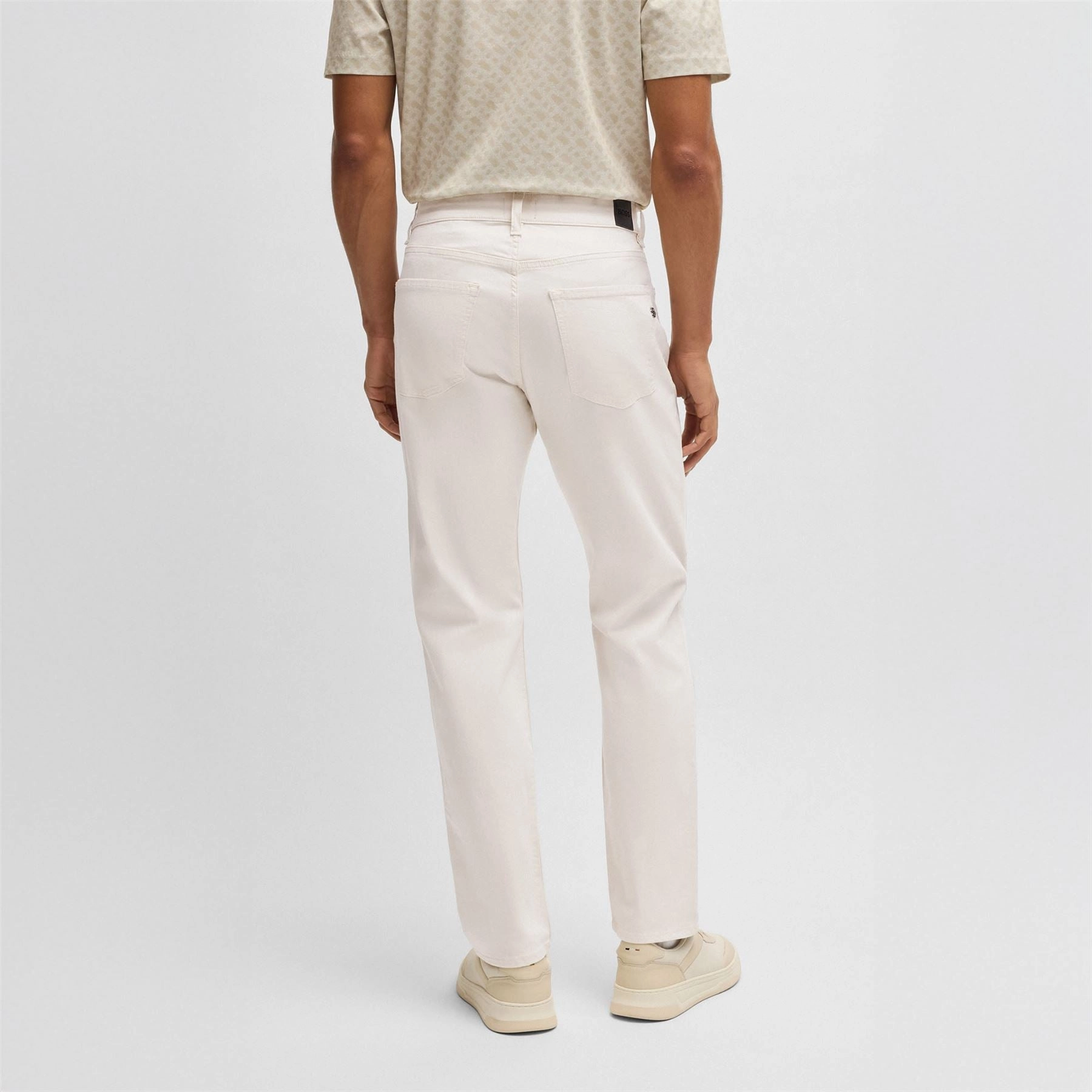 Maine Trousers Open White Boss Men's Fashion