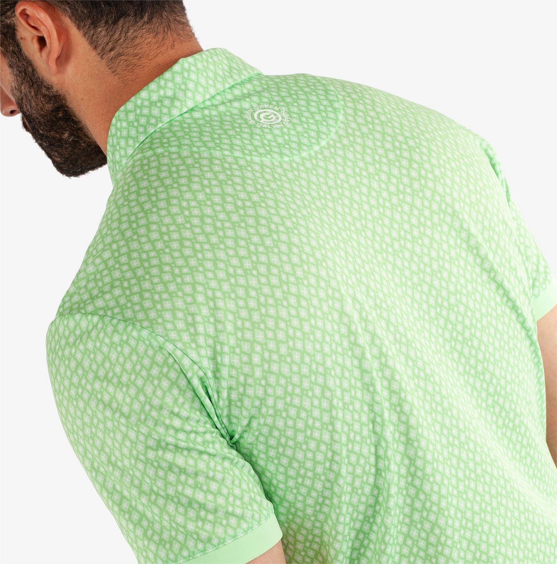 Manuel VENTIL8  Polo Fresh Green/White Galvin Green Men's Apparel