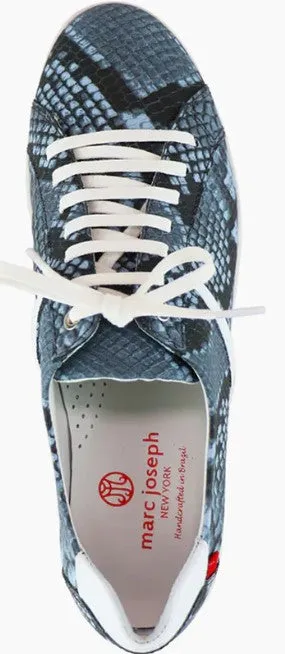 Marc Joseph Albany Golf Shoe - Black & Blue Python Calf women's classic golf shoes