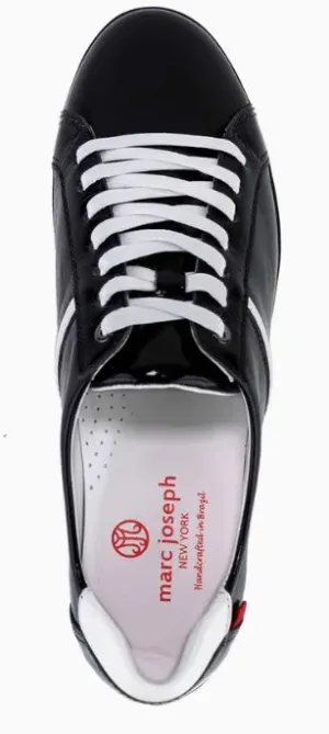 Marc Joseph Albany Golf Shoe - Black & White Patent women's classic golf shoes