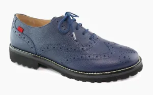 Marc Joseph Central Park West Golf Shoe in Navy Svelte Grainy women's classic golf shoes