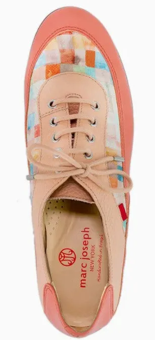 Marc Joseph Hampton Golf Shoe in Coral Mosaic women's classic golf shoes