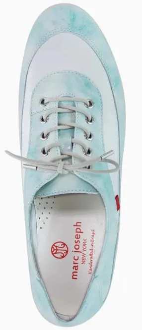 Marc Joseph Hampton Golf Shoe in Mint Stained Patent women's classic golf shoes
