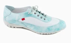 Marc Joseph Hampton Golf Shoe in Mint Stained Patent women's classic golf shoes