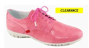 Marc Joseph Pacific Golf Shoe - Pink Snake women's classic golf shoes