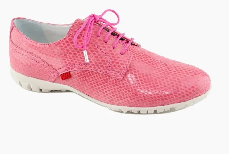 Marc Joseph Pacific Golf Shoe - Pink Snake women's classic golf shoes