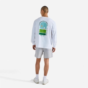 Marina LS T-Shirt White Malbon mens golf lifestyle wear