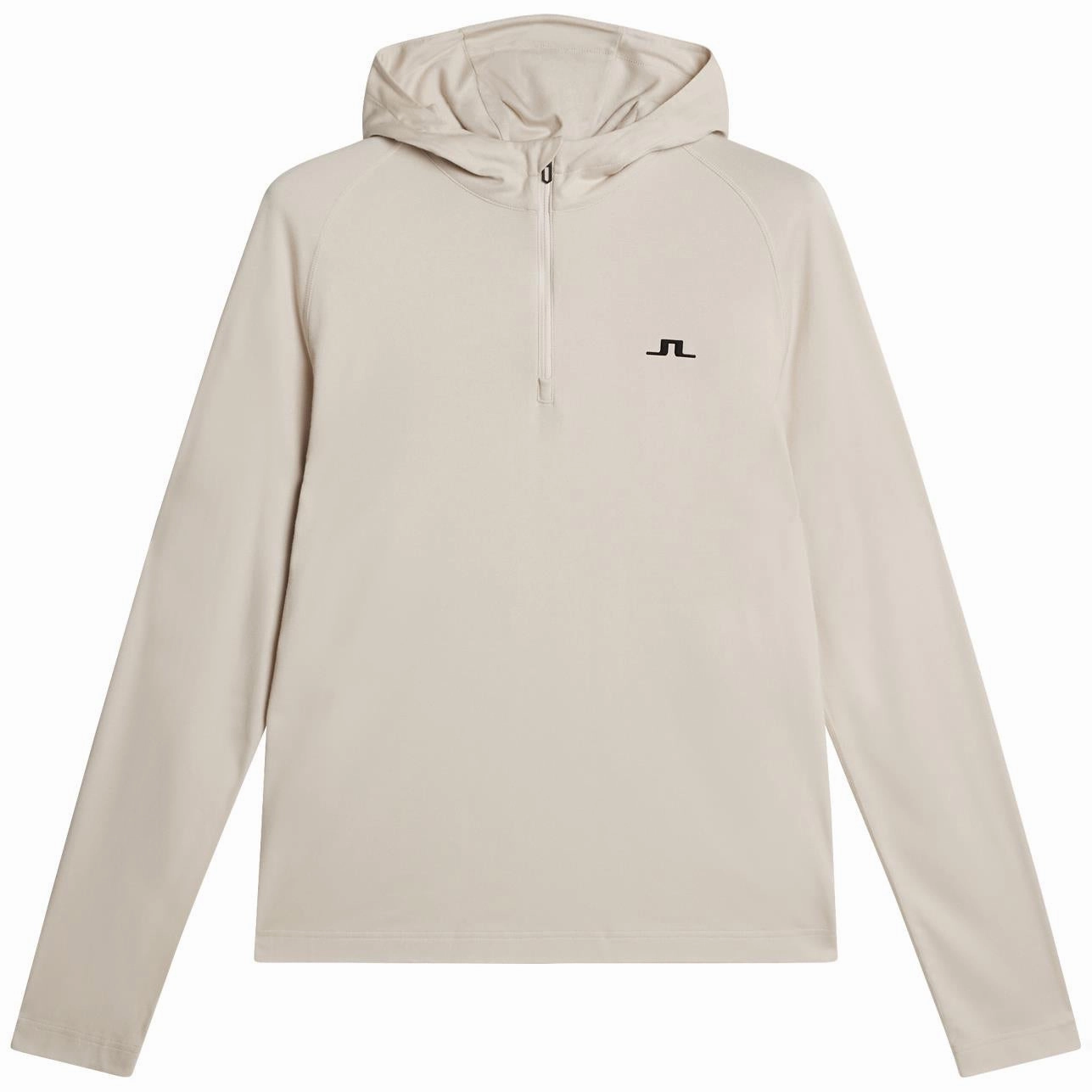 Mario Quarter Zip Hoodie Moonbeam J.Lindeberg Golfwear for Men