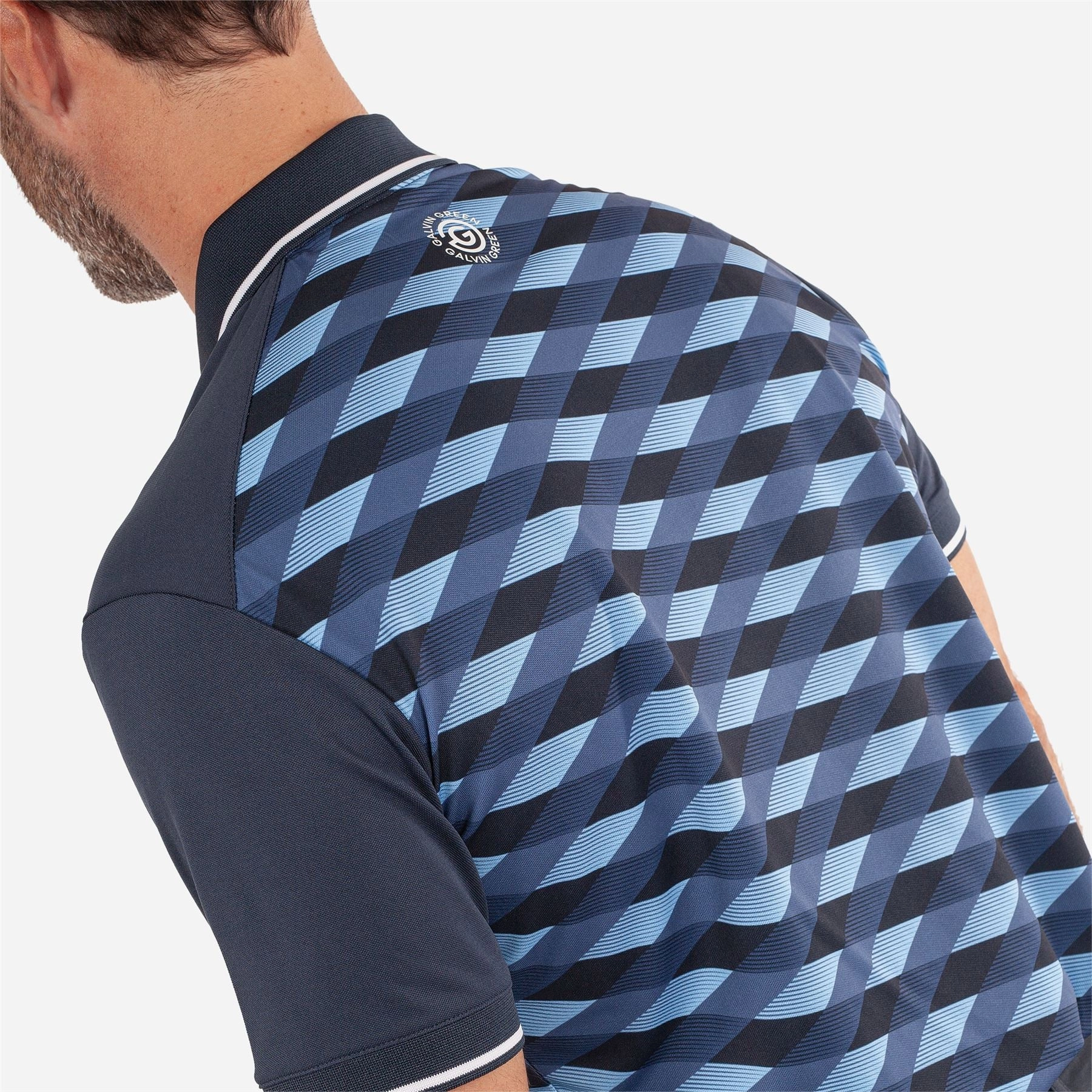 Marlon VENTIL8  Polo Navy/Moonlight Blue Galvin Green Men's Apparel