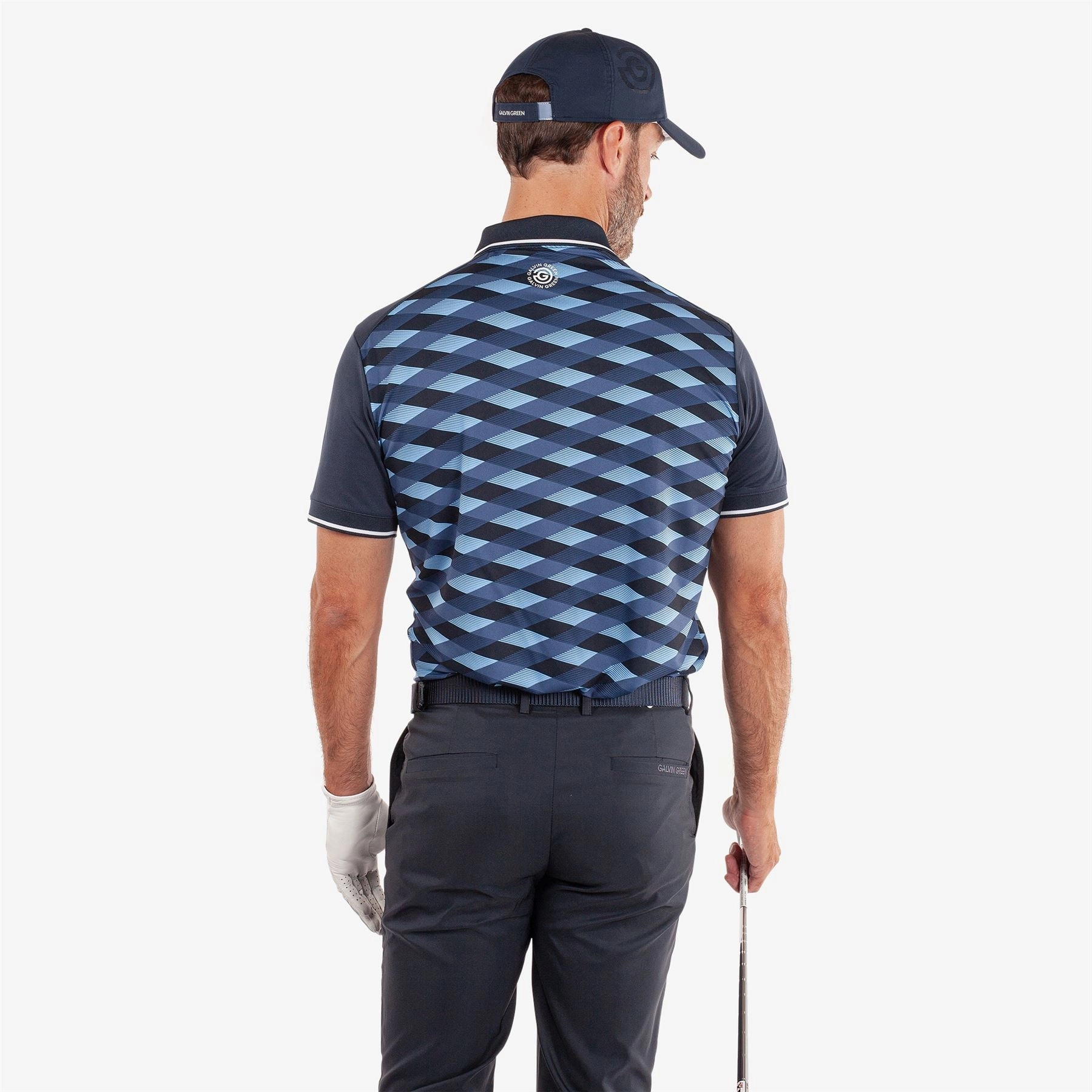 Marlon VENTIL8  Polo Navy/Moonlight Blue Galvin Green Men's Apparel