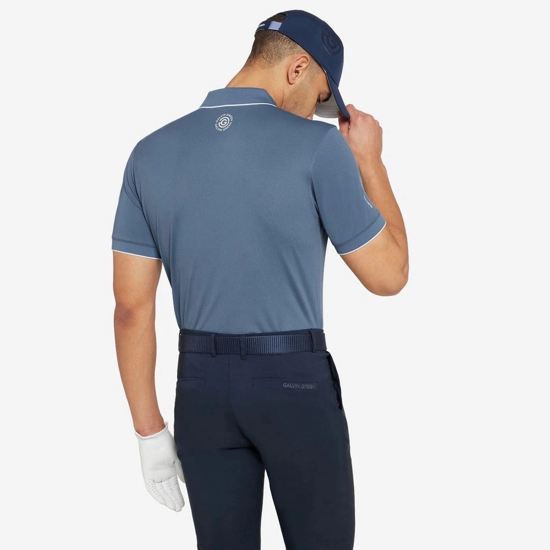 Marty VENTIL8  Polo Moonlight Blue Galvin Green Men's Apparel