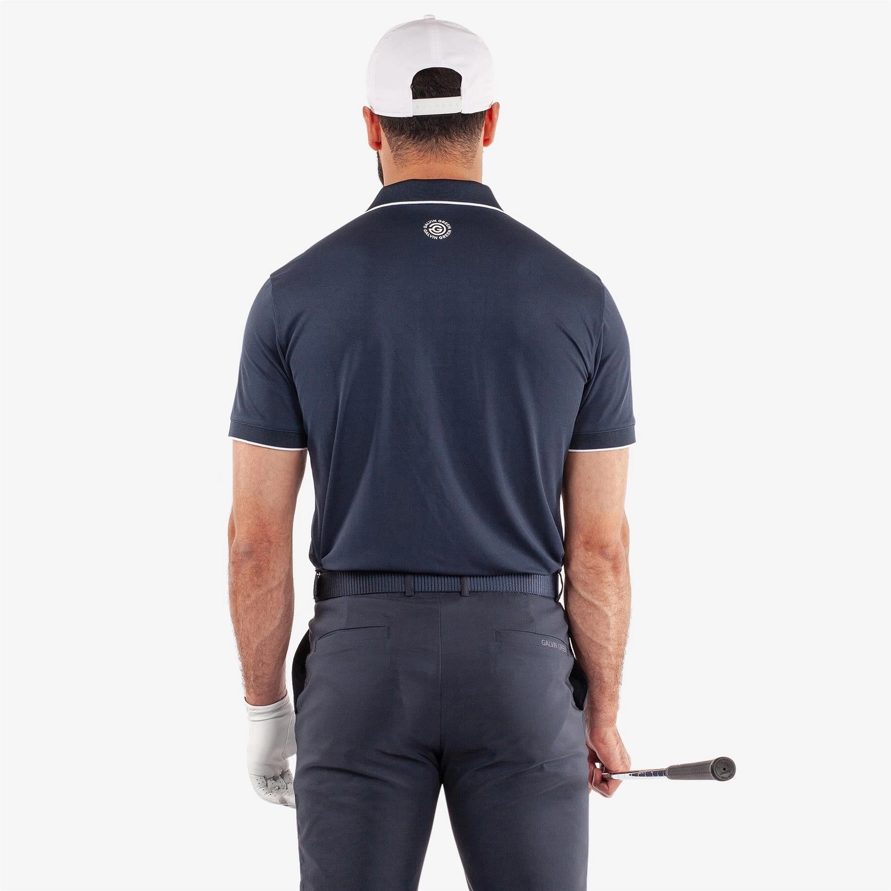 Marty VENTIL8  Polo Navy Galvin Green Men's Apparel