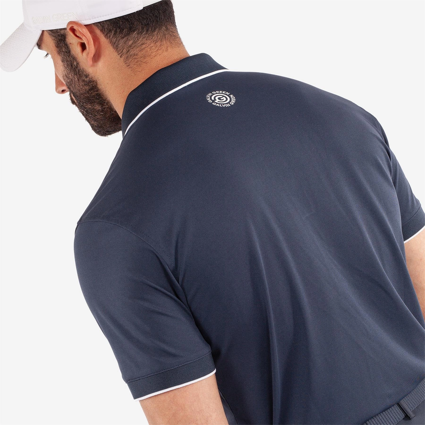 Marty VENTIL8  Polo Navy Galvin Green Men's Apparel