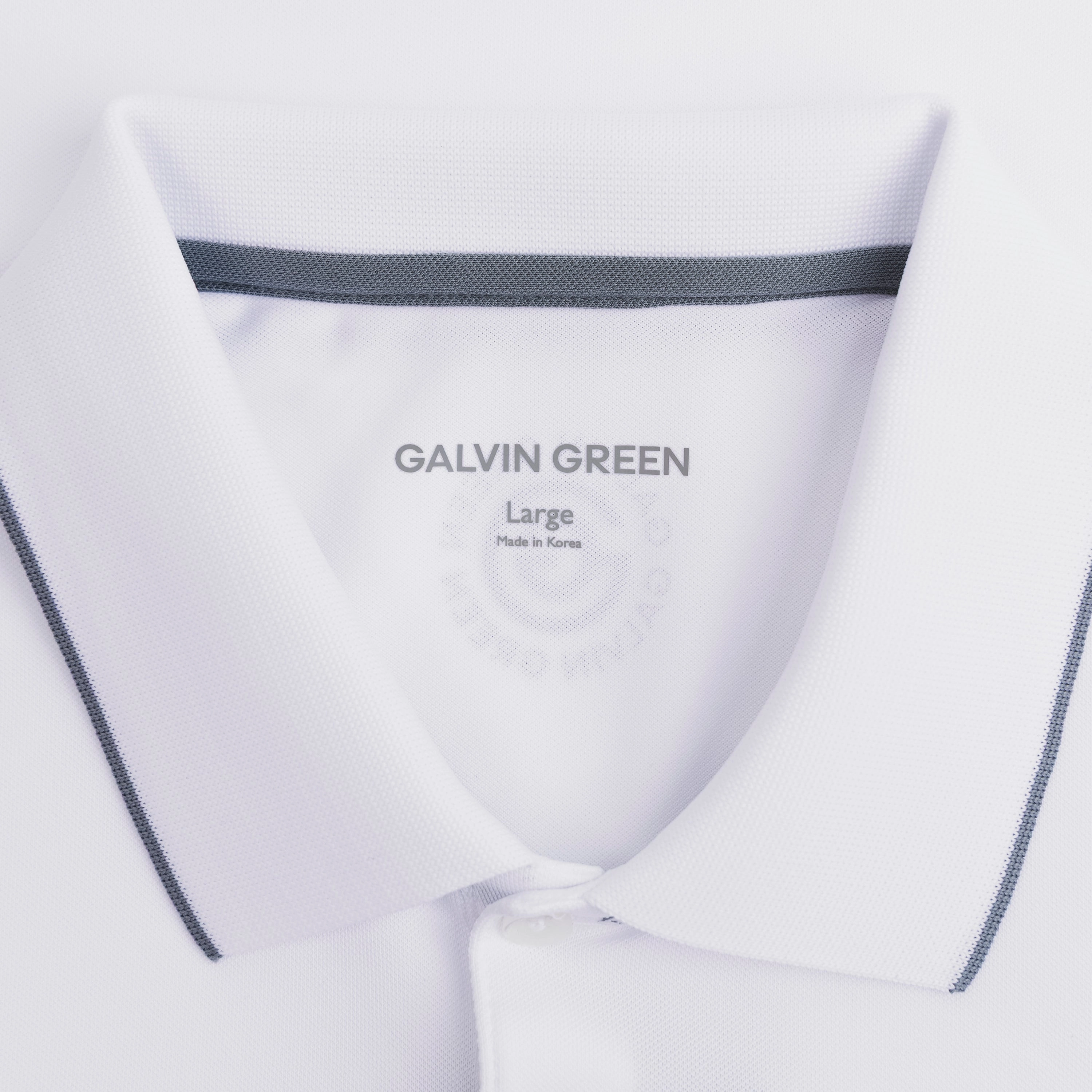 Marty VENTIL8  Polo White Galvin Green Men's Apparel