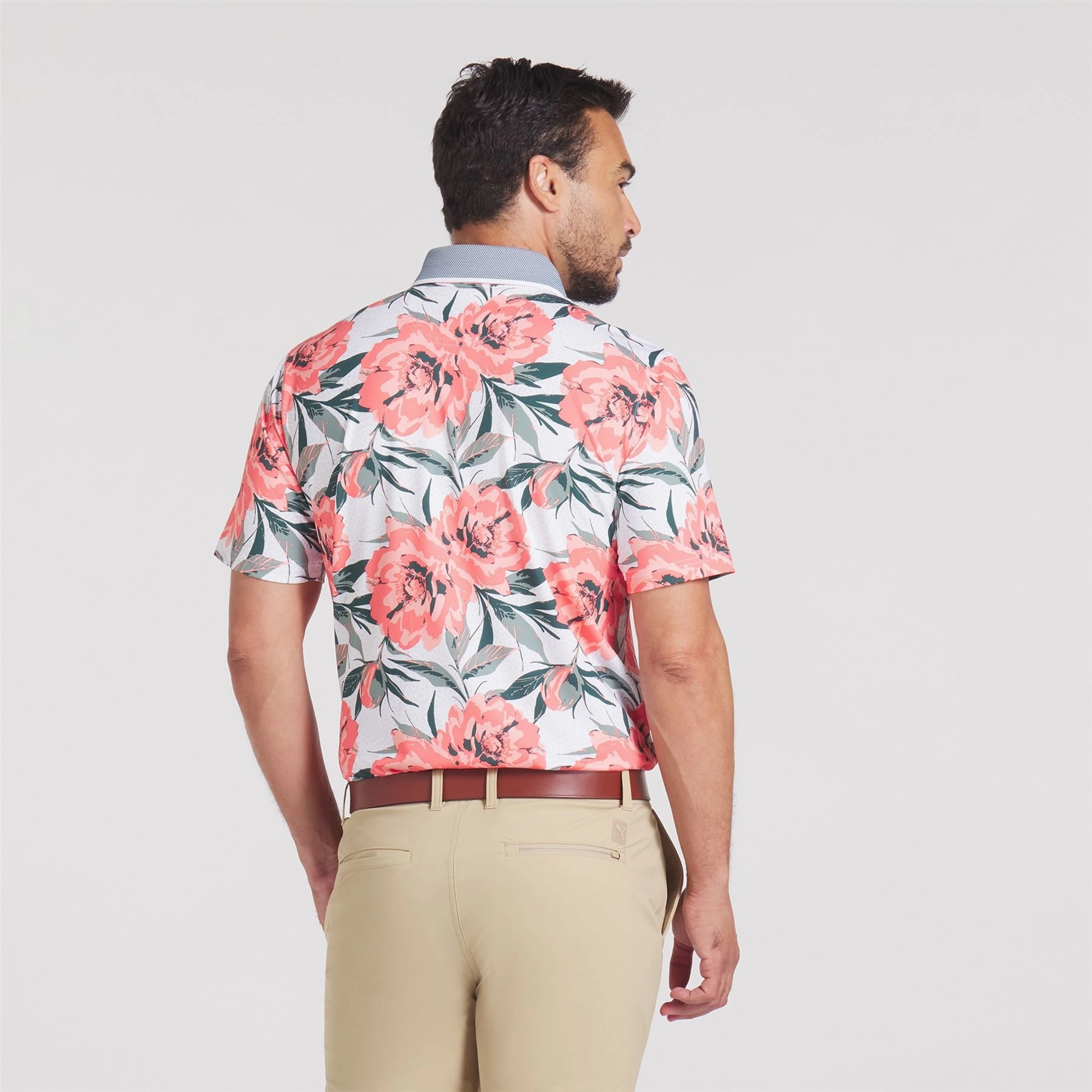 MATTR Beautiful Game Polo White Glow/Red Fire Puma Men's Sportswear