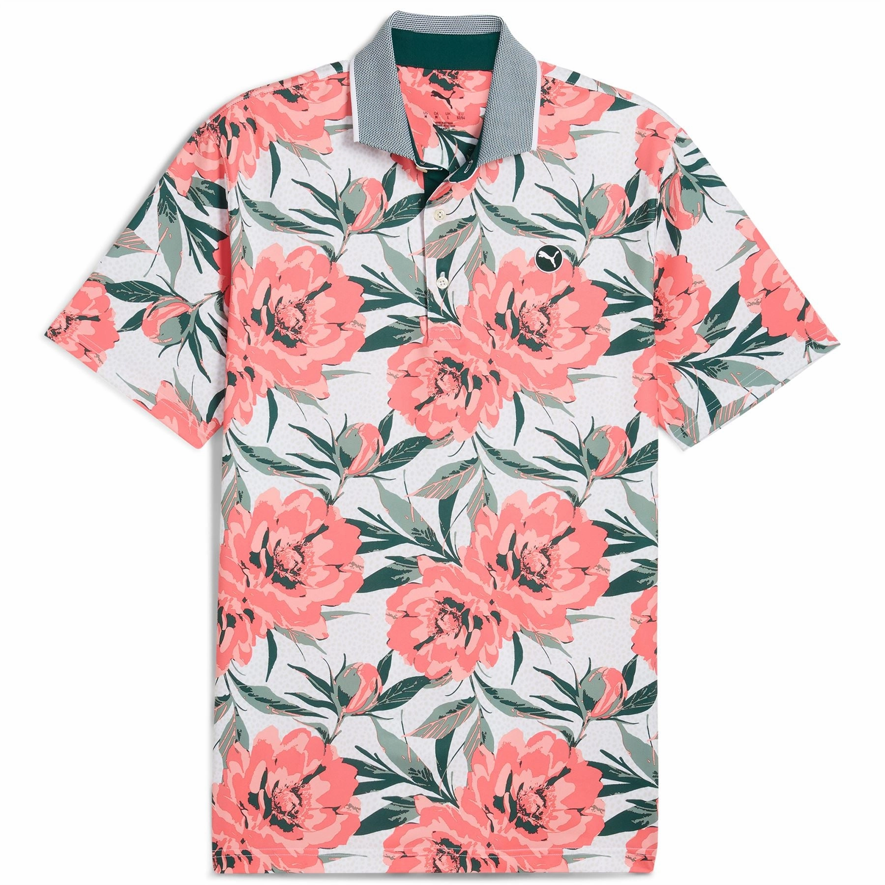 MATTR Beautiful Game Polo White Glow/Red Fire Puma Men's Sportswear