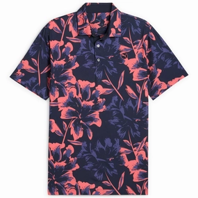 MATTR Broken Flower Polo Deep Navy/Peach Frost Puma men's athletic clothing