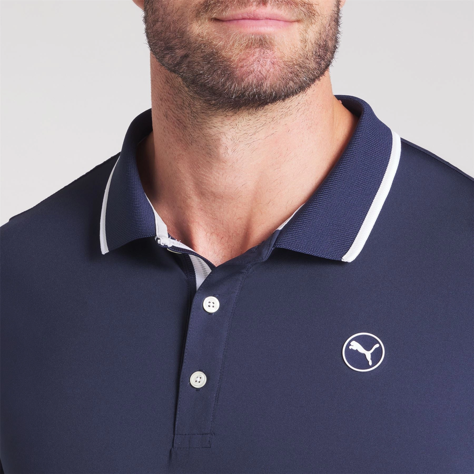 MATTR Elevated Solid Polo Deep Navy Puma Men's Sportswear