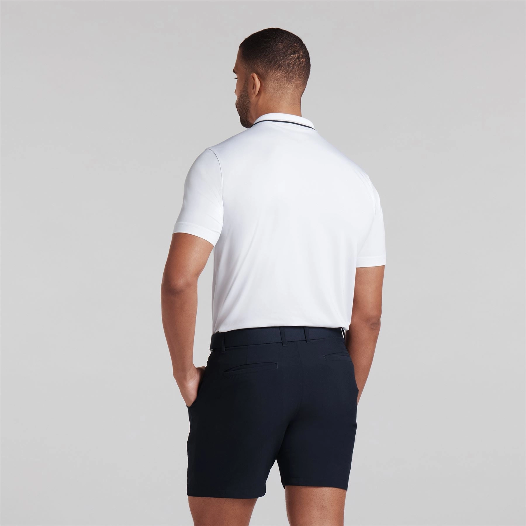 MATTR Elevated Solid Polo White Glow Puma Men's Sportswear