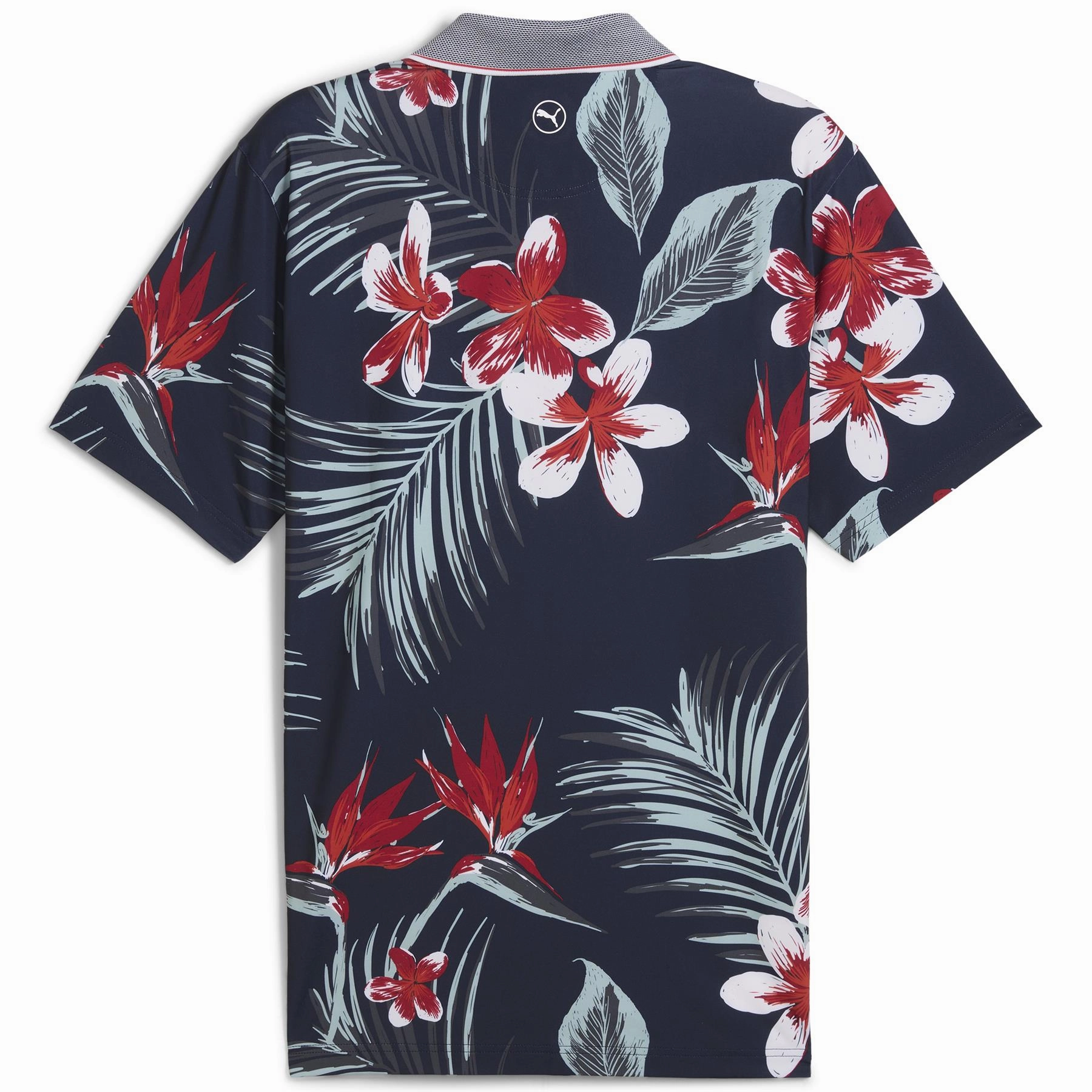 MATTR Luau Polo Deep Navy/Red Fire Puma Men's Sportswear