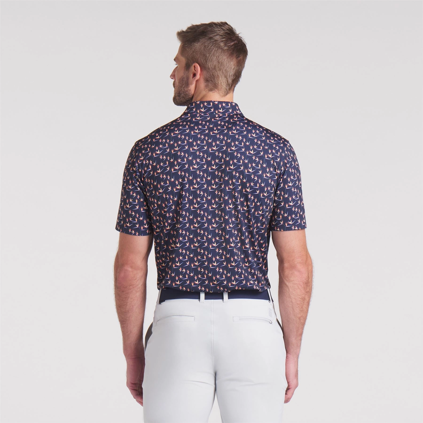 MATTR Paradise Polo Deep Navy/Sunny Yellow Puma Men's Sportswear