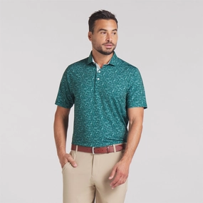 MATTR Peach Stand Polo Dark Myrtle Puma men's athletic clothing