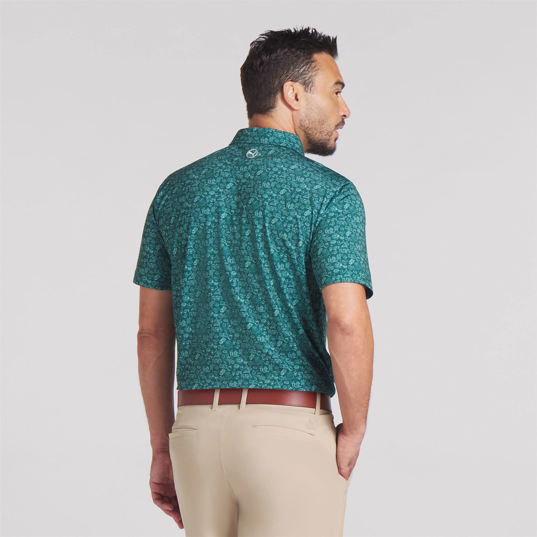 MATTR Peach Stand Polo Dark Myrtle Puma Men's Sportswear