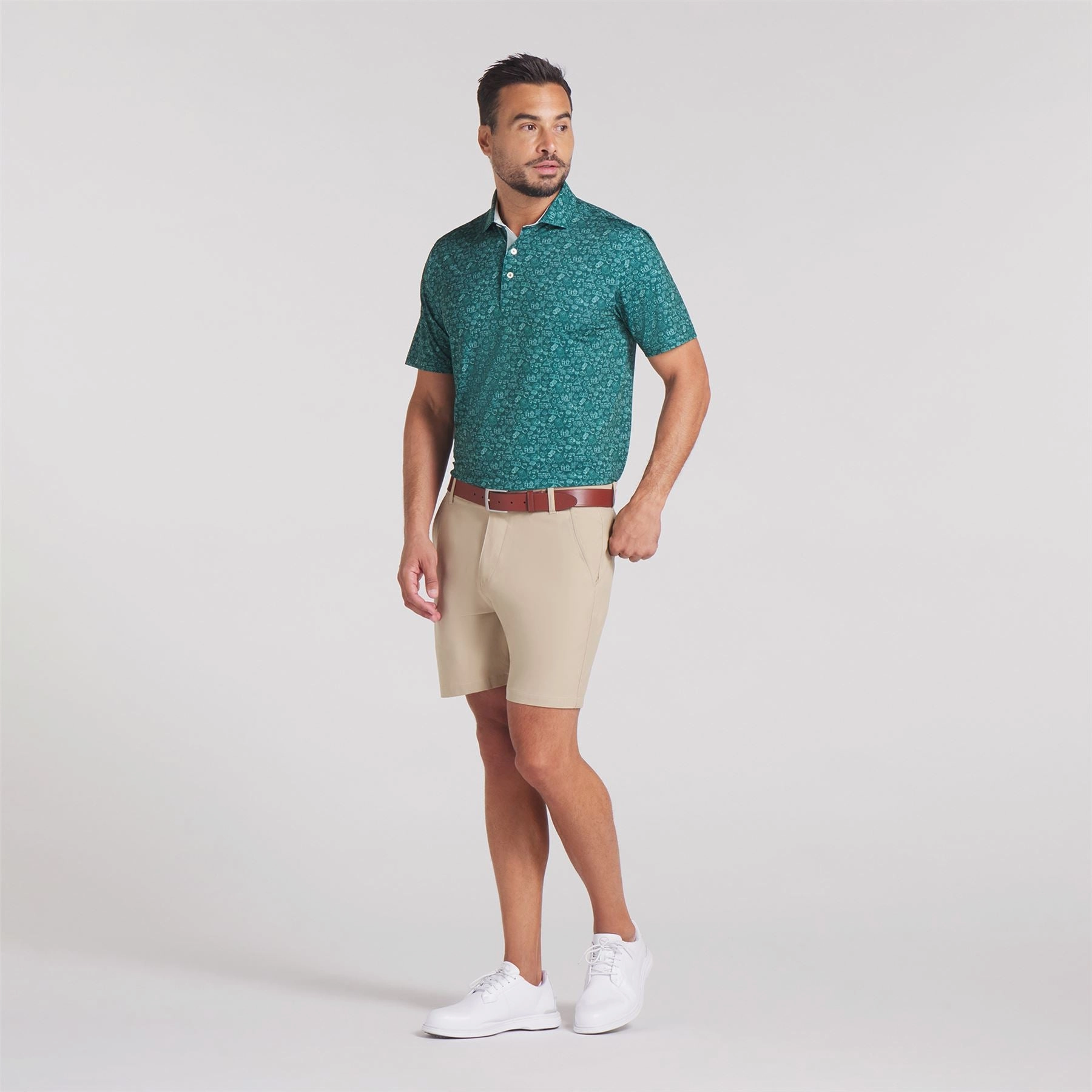 MATTR Peach Stand Polo Dark Myrtle Puma Men's Sportswear