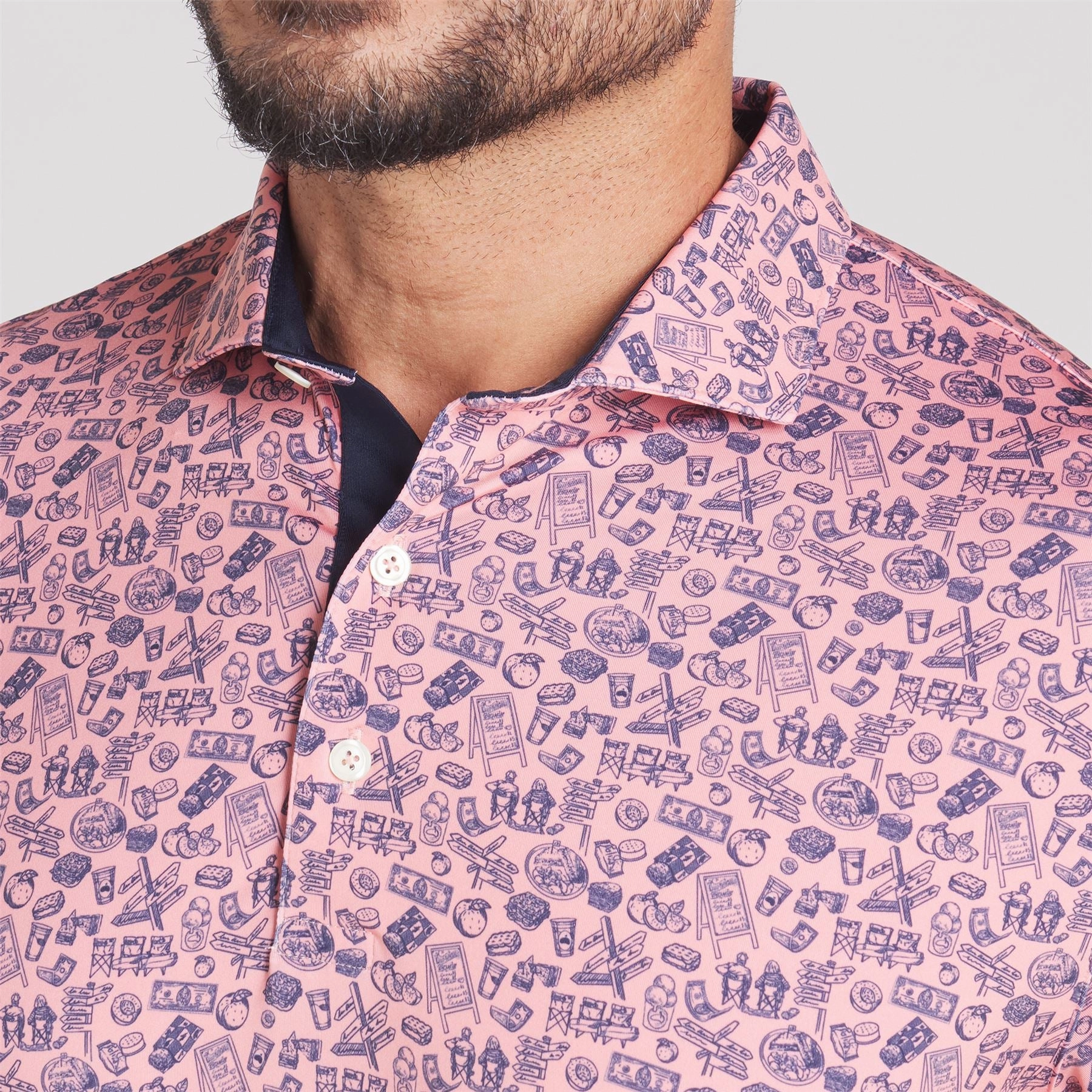 MATTR Peach Stand Polo Pink Fruit Puma Men's Sportswear