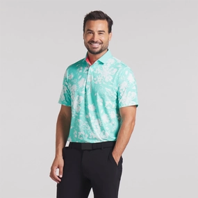 MATTR Rose Polo Aquatic/Peaceful Blue Puma men's athletic clothing