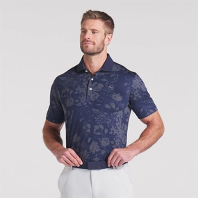 MATTR Rose Polo Deep Navy/Strong Grey Puma men's athletic clothing